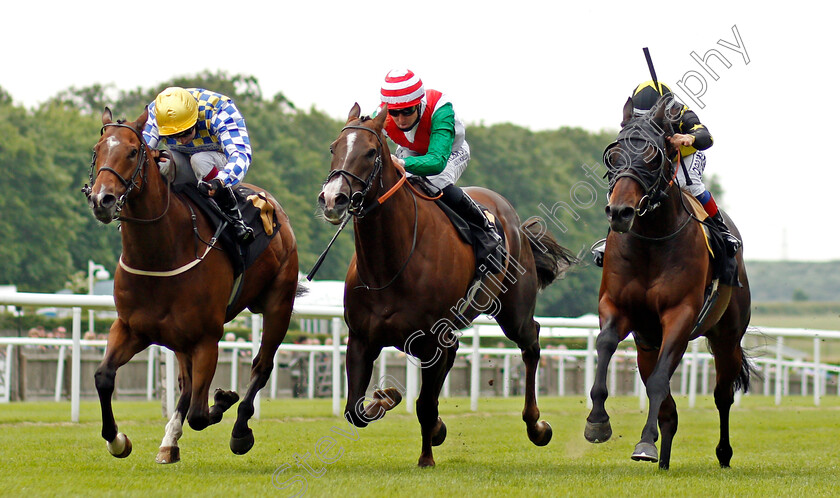 Benefit-Street-0002 
 BENEFIT STREET (right, Marco Ghiani) beats NIBRAS AGAIN (left) and LOMU (centre) in The Discover Newmarket Offering Specialist Guided Tours Handicap
Newmarket 24 Jun 2021 - Pic Steven Cargill / Racingfotos.com