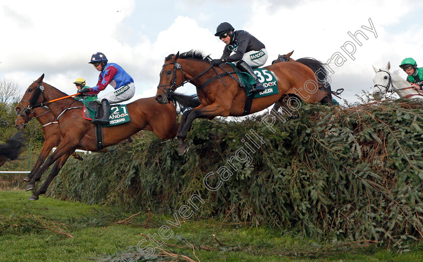 Discorama-and-Blaklion-0001 
 DISCORAMA (left, Bryan Cooper) with BLAKLION (right, Harry Skelton) in the Randox Grand National 
Aintree 9 Apr 2022 - Pic Steven Cargill / Racingfotos.com