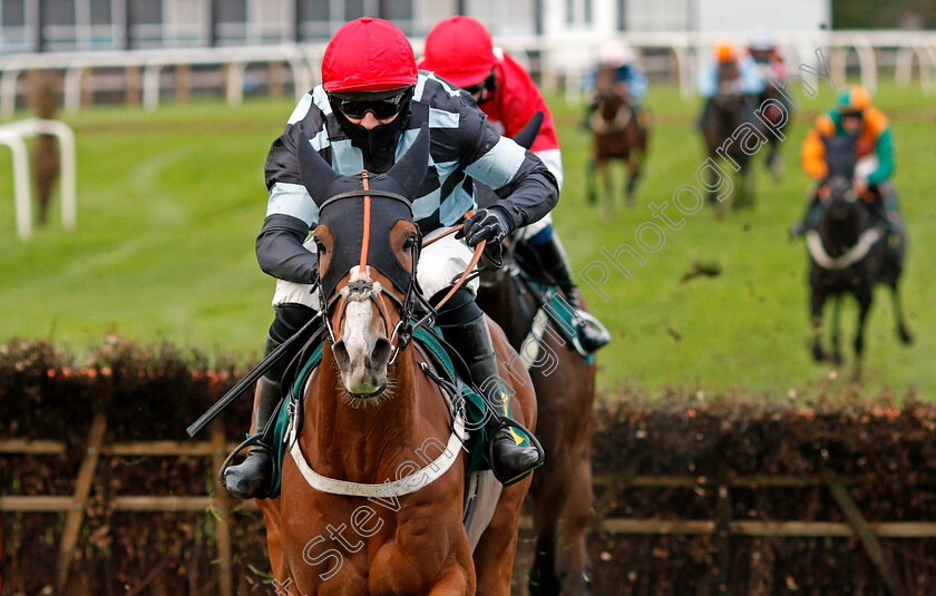 Cormier-0003 
 CORMIER (Danny Cook) wins The Sky Sports Racing Sky 415 Novices Hurdle
Fakenham 16 Oct 2020 - Pic Steven Cargill / Racingfotos.com