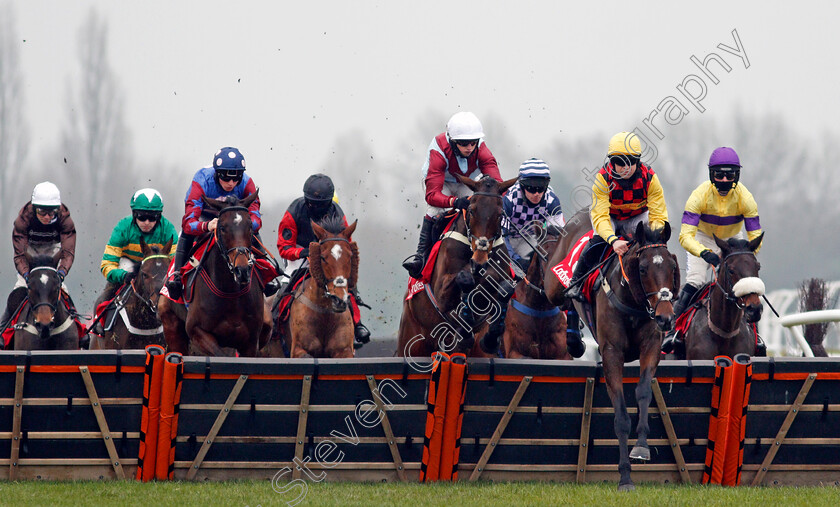 Howling-Milan-0001 
 HOWLING MILAN (right, Robert Dunne) leads ON THE WILD SIDE (centre)
Newbury 28 Nov 2020 - Pic Steven Cargill / Racingfotos.com