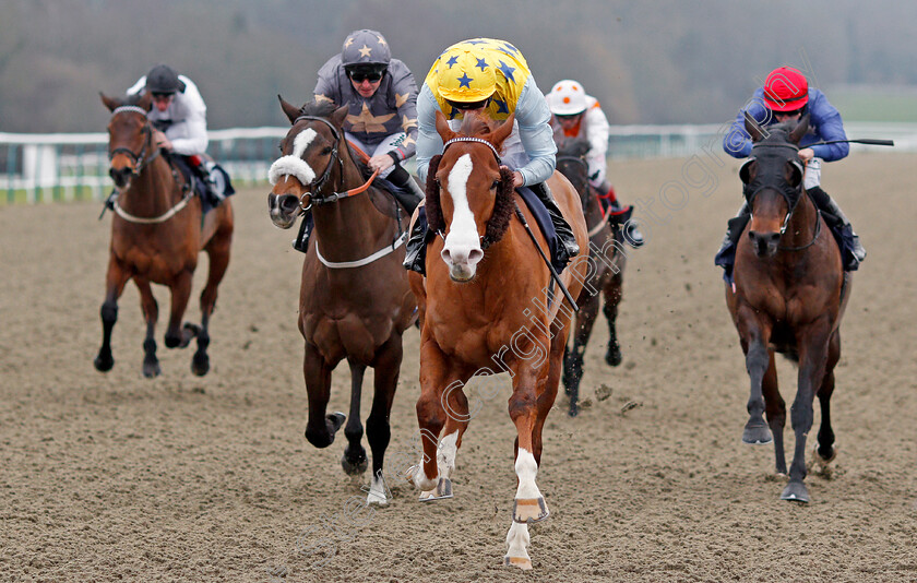 Arcanada-0005 
 ARCANADA (Martin Harley) wins The Play For Free At sunbets.co.uk/vegas Conditions Stakes Lingfield 6 Jan 2018 - Pic Steven Cargill / Racingfotos.com