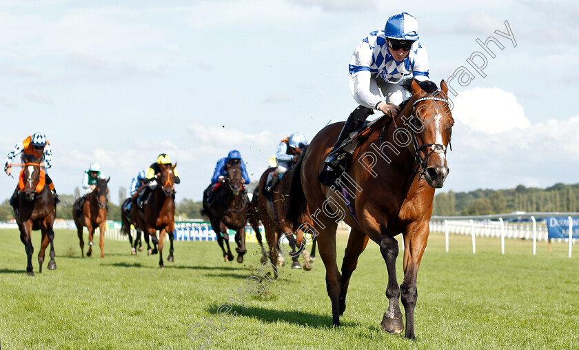 Makzeem-0002 
 MAKZEEM (Jason Watson) wins The Grundon Recycling Handicap
Newbury 20 Jul 2019 - Pic Steven Cargill / Racingfotos.com