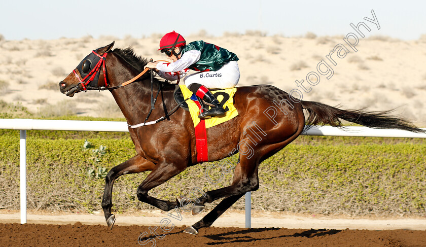 Kunani-0006 
 KUNANI (Ben Curtis) wins The Dubai Duty Free Handicap
Jebel Ali 11 Jan 2019 - Pic Steven Cargill / Racingfotos.com