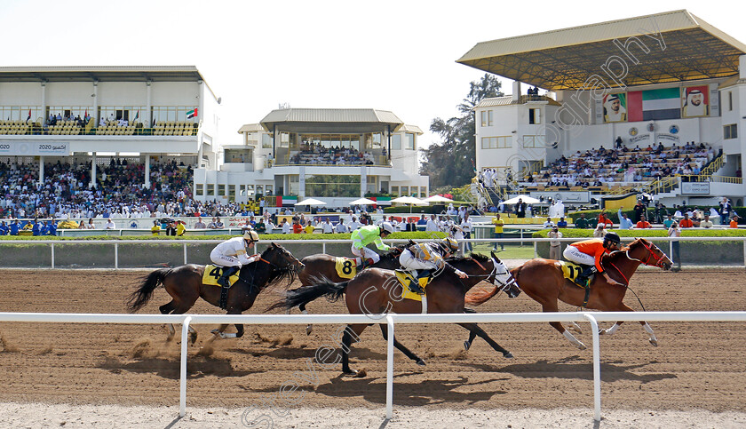 Aridity-0004 
 ARIDITY (Bernardo Pinheiro) beats TRADESMAN (hoops), ALEKO (farside) and AU COEUR (left) in The Commercial Bank Of Dubai Handicap Jebel Ali 9 Mar 2018 - Pic Steven Cargill / Racingfotos.com