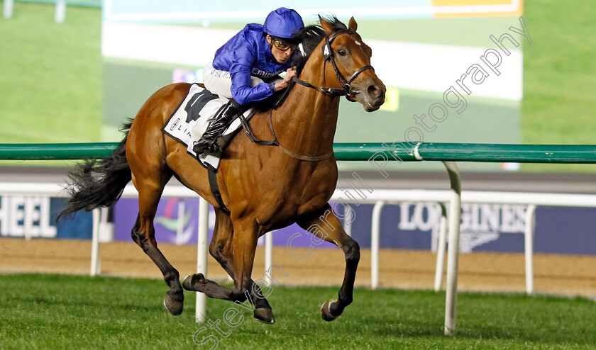 Legend-Of-Time-0004 
 LEGEND OF TIME (William Buick) wins The Jumeirah Guineas
Meydan 2 Feb 2024 - Pic Steven Cargill / Racingfotos.com