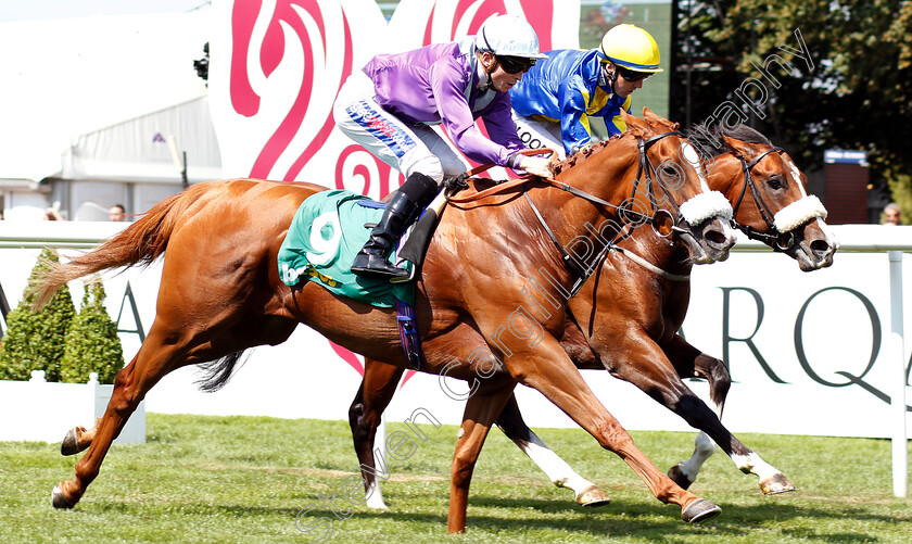 Foxtrot-Lady-0002 
 FOXTROT LADY (left, David Probert) beats STORMBRINGER (right) in The bet365 Handicap
Newmarket 12 Jul 2018 - Pic Steven Cargill / Racingfotos.com