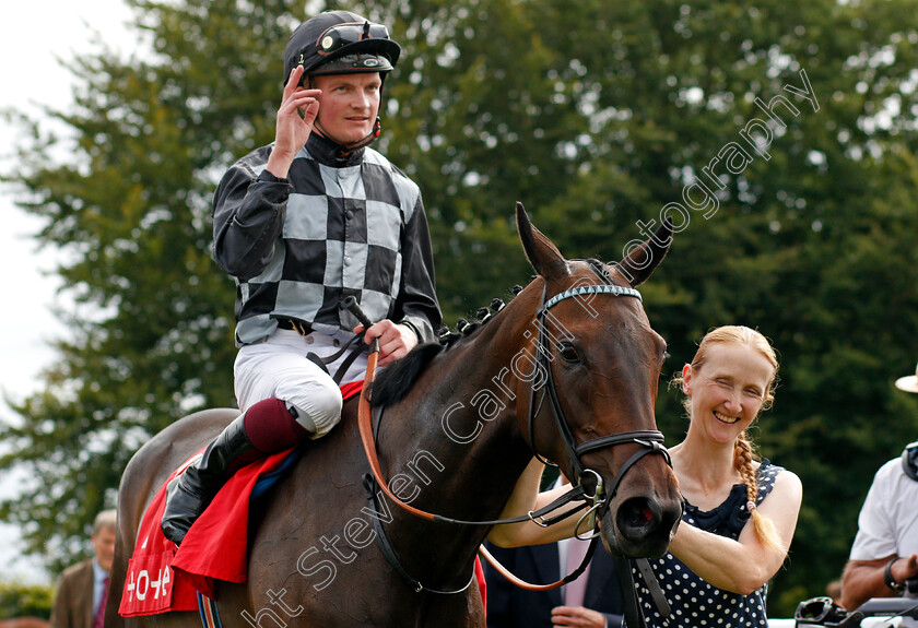 Lavender s-Blue-0009 
 LAVENDER'S BLUE (Rob Hornby) after The Tote Celebration Mile
Goodwood 28 Aug 2021 - Pic Steven Cargill / Racingfotos.com