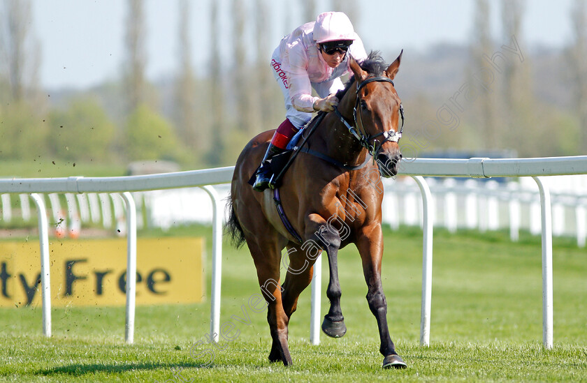 Lah-Ti-Dar-0006 
 LAH TI DAR (Frankie Dettori) wins The BJP Celebrating 20 Years Maiden Fillies Stakes Newbury 20 Apr 2018 - Pic Steven Cargill / Racingfotos.com