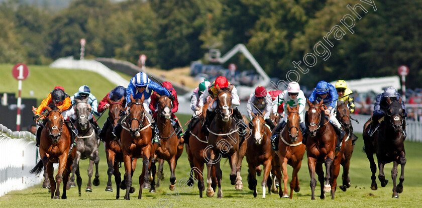 Maydanny-0001 
 MAYDANNY (2nd left, Jim Crowley) beats RHOSCOLYN (left) and ESCOBAR (centre) in The Unibet Golden Mile Handicap
Goodwood 30 Jul 2021 - Pic Steven Cargill / Racingfotos.com