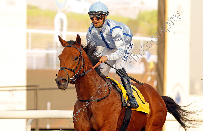 High-On-Life-0005 
 HIGH ON LIFE (Xavier Ziani) wins The Derrinstown Stud Conditions Race Jebel Ali 26 Jan 2018 - Pic Steven Cargill / Racingfotos.com