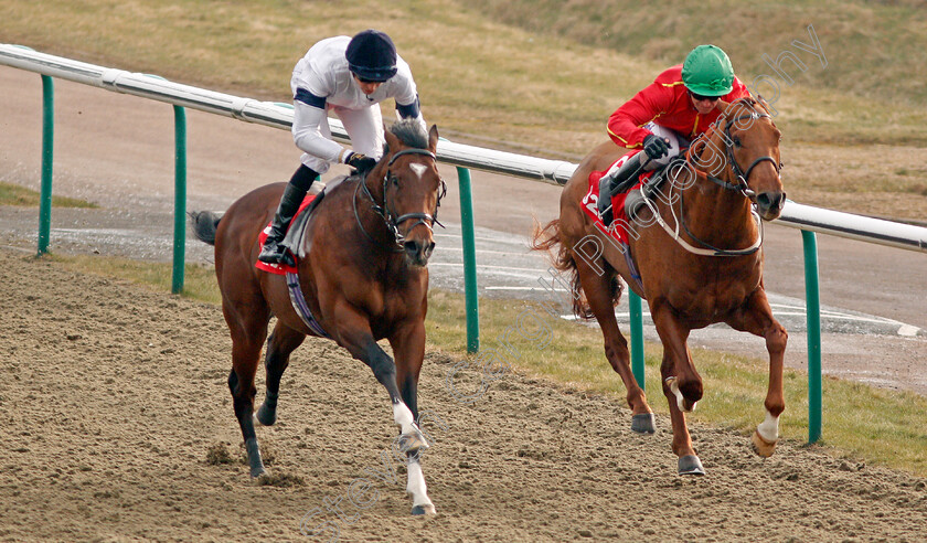 Headway-0008 
 HEADWAY (left, James Doyle) beats RUFUS KING (right) in The 32Red Spring Cup Stakes Lingfield 3 Mar 2018 - Pic Steven Cargill / Racingfotos.com