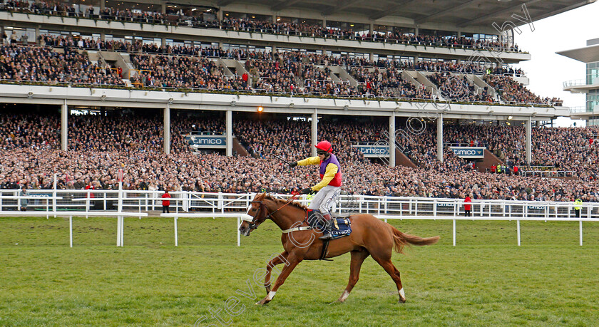 Native-River-0007 
 NATIVE RIVER (Richard Johnson) wins The Timico Cheltenham Gold Cup Cheltenham 16 mar 2018 - Pic Steven Cargill / Racingfotos.com