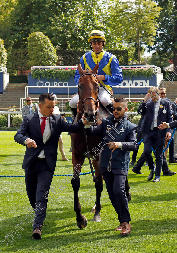 Goliath-0015 
 GOLIATH (Christophe Soumillon) winner of The King George VI and Queen Elizabeth Stakes
Ascot 27 Jul 2024 - Pic Steven Cargill / Racingfotos.com