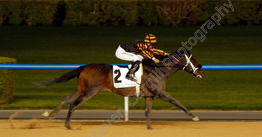 Kimbear-0006 
 KIMBEAR (Pat Dobbs) wins The CEPSA Energy Cup Handicap Meydan 18 Jan 2018 - Pic Steven Cargill / Racingfotos.com