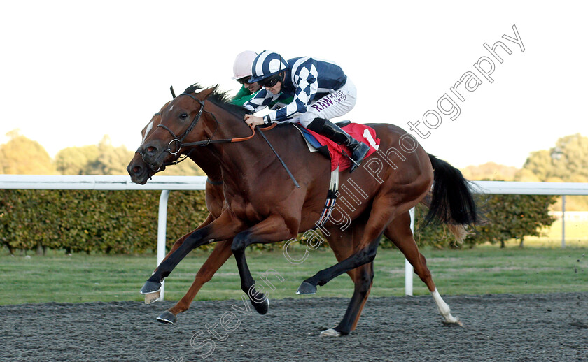 Korcho0002 
 KORCHO (Charlie Bennett) wins The Bet At racinguk.com Nursery
Kempton 27 Sep 2018 - Pic Steven Cargill / Racingfotos.com