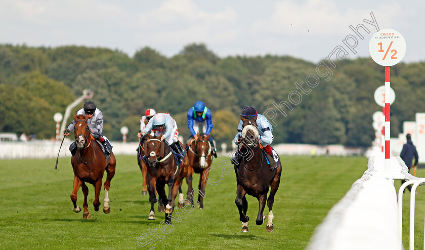 Title-0001 
 TITLE (David Egan) wins The Hippo Pro 3 Handicap
Doncaster 11 Sep 2021 - Pic Steven Cargill / Racingfotos.com