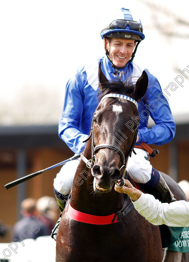 Mohaather-0012 
 MOHAATHER (Jim Crowley) after The Watership Down Stud Greenham Stakes
Newbury 13 Apr 2019 - Pic Steven Cargill / Racingfotos.com