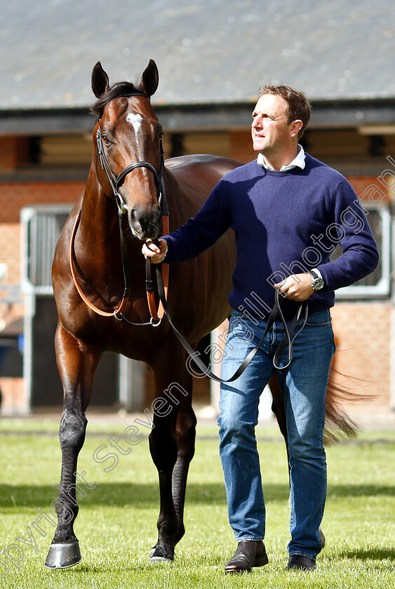 Blue-Point-0004 
 BLUE POINT and Charlie Appleby
Moulton Paddocks, Newmarket 28 Jun 2019 - Pic Steven Cargill / Racingfotos.com