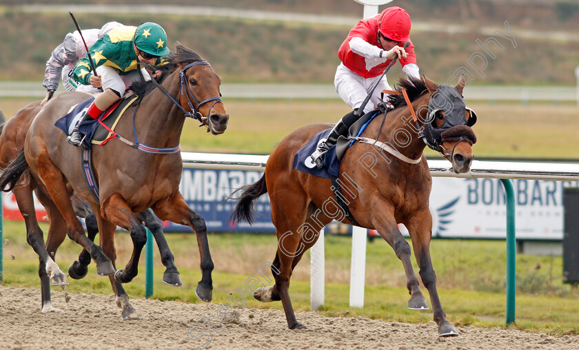 Crimewave-0004 
 CRIMEWAVE (Jack Mitchell) beats VOI (left) in The Play 4 To Score At Betway Handicap
Lingfield 4 Jan 2020 - Pic Steven Cargill / Racingfotos.com