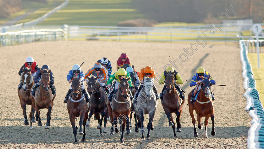 Sword-Exceed-0001 
 SWORD EXCEED (3rd left, Jason Hart) beats BOOM THE GROOM (centre) in The Betway Heed Your Hunch Handicap
Lingfield 4 Jan 2020 - Pic Steven Cargill / Racingfotos.com