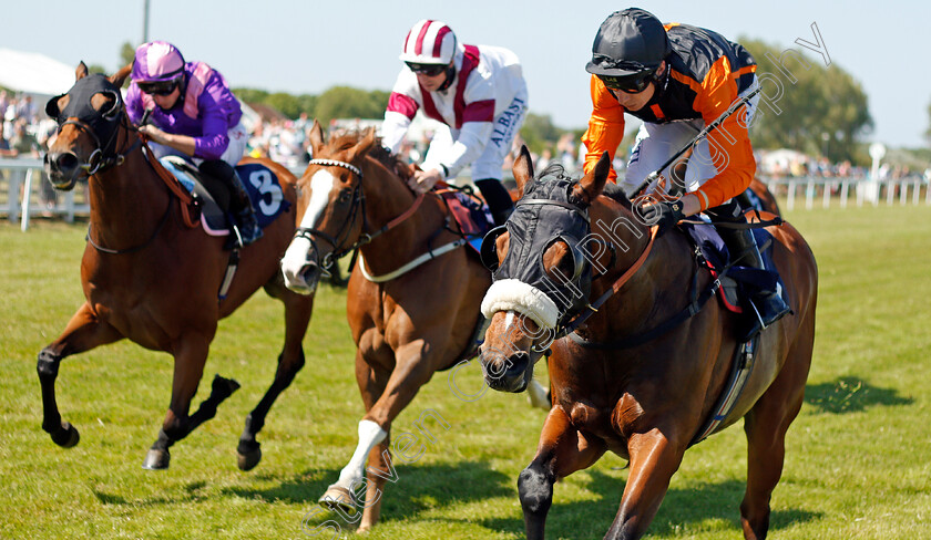 Mahanakhon-Power-0003 
 MAHANAKHON POWER (right, Luke Morris) beats FLYING STANDARD (centre) and CRITIQUE (left) in The Mansionbet Proud To Support British Racing Handicap
Yarmouth 9 Jun 2021 - Pic Steven Cargill / Racingfotos.com