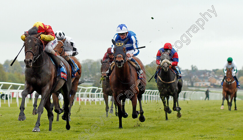 Emmaus-0002 
 EMMAUS (Andrea Atzeni) wins The Totepool EBF Stallions King Richard III Stakes Leicester 28 Apr 2018 - Pic Steven Cargill / Racingfotos.com