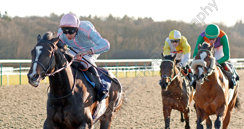 Brigham-Young-0003 
 BRIGHAM YOUNG (Luke Morris) wins The Bombardier March To Your Own Drum Handicap
Lingfield 4 Jan 2020 - Pic Steven Cargill / Racingfotos.com