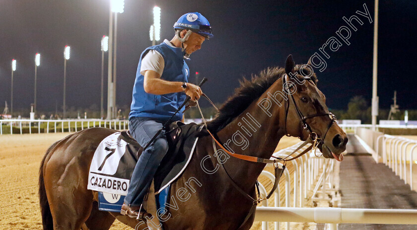 Cazadero-0001 
 CAZADERO training for the Al Quoz Sprint
Meydan, Dubai, 23 Mar 2023 - Pic Steven Cargill / Racingfotos.com