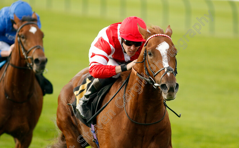 Hand-Of-God-0002 
 HAND OF GOD (Kevin Stott) wins The Virgin Bet Best Odds Daily British EBF Maiden Stakes
Newmarket 7 Oct 2023 - Pic Steven Cargill / Racingfotos.com