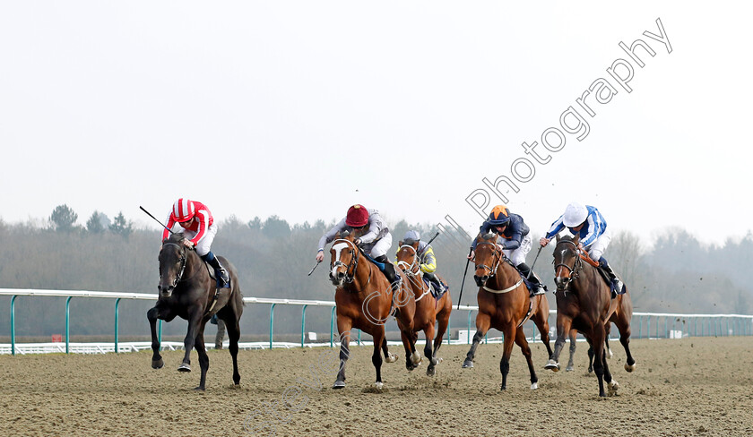 Watch-My-Tracer-0003 
 WATCH MY TRACER (left, Callum Shepherd) beats ORNE (centre) and QUEEN OF ZAFEEN (right) in The Betmgm Spring Cup Stakes
Lingfield 7 Mar 2024 - Pic Steven Cargill / Racingfotos.com