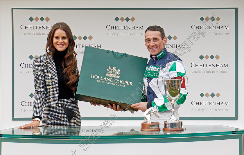 Davy-Russell-0001 
 Presentation to Davy Russell for leading jockey at The Cheltenham Festival Cheltenham 16 Mar 2018 - pic Steven Cargill / Racingfotos.com