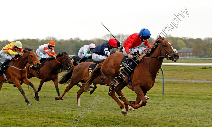 Lights-On-0004 
 LIGHTS ON (Ryan Moore) wins The British Stallion Studs EBF Fillies Handicap
Nottingham 27 Apr 2021 - Pic Steven Cargill / Racingfotos.com