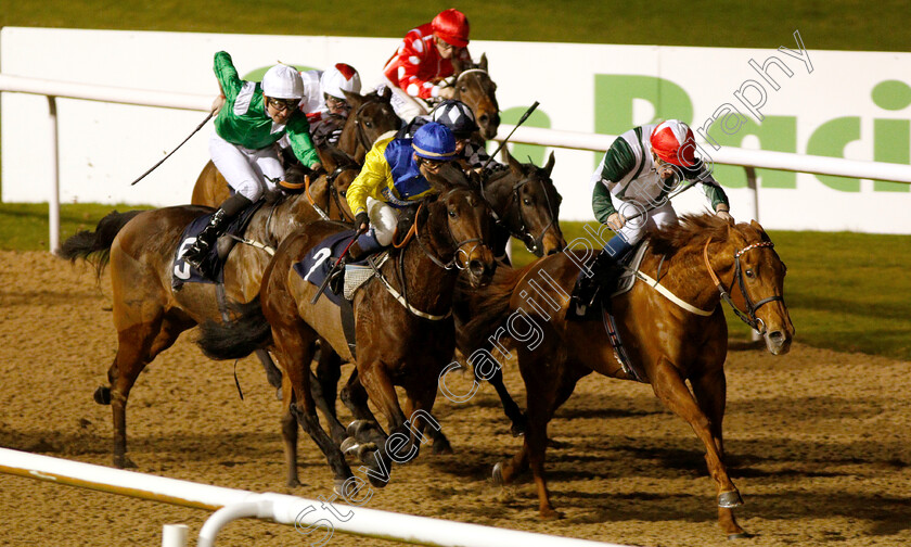 Zafaranah-0003 
 ZAFARANAH (right, Rob Hornby) beats ZORAYA (left) in The Ladbrokes Fillies Handicap 
Wolverhampton 7 Jan 2019 - Pic Steven Cargill / Racingfotos.com