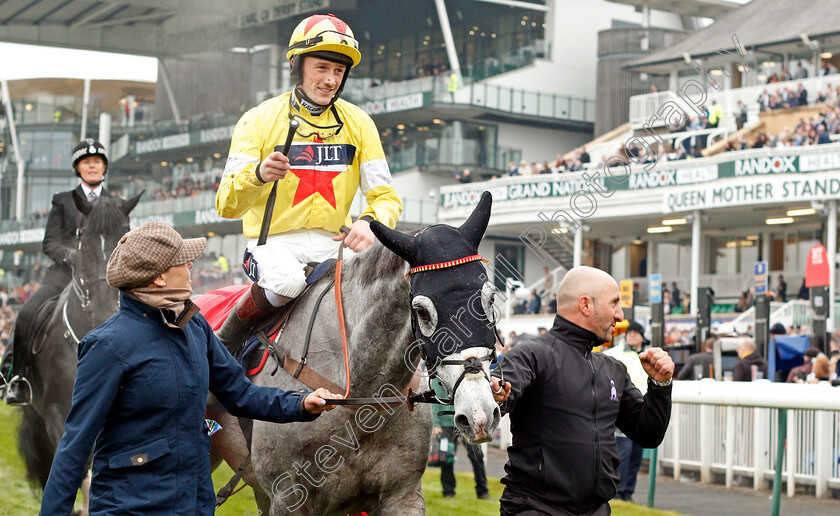 Politologue-0004 
 POLITOLOGUE (Sam Twiston-Davies) after The JLT Melling Chase Aintree 13 Apr 2018 - Pic Steven Cargill / Racingfotos.com