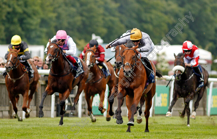 Lusail-0008 
 LUSAIL (Pat Dobbs) wins The Tattersalls July Stakes
Newmarket 8 Jul 2021 - Pic Steven Cargill / Racingfotos.com