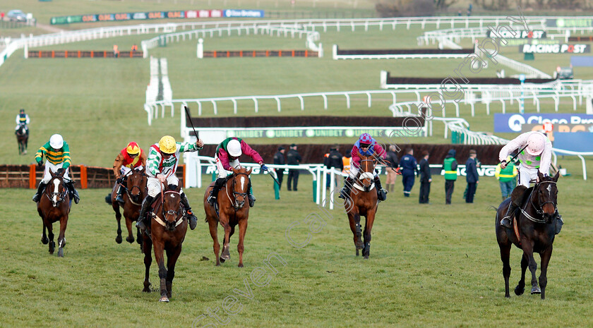 Benie-Des-Dieux-0001 
 BENIE DES DIEUX (right, Ruby Walsh) wins The OLBG Mares Hurdle Cheltenham 13 Mar 2018 - Pic Steven Cargill / Racingfotos.com