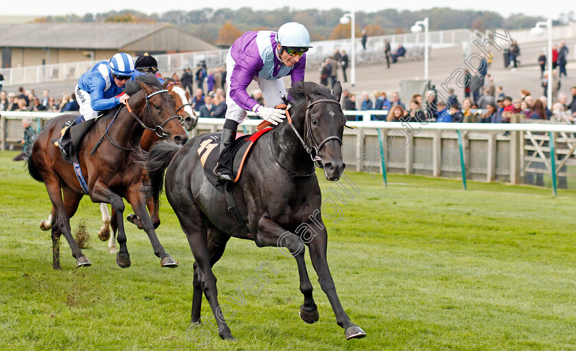 Tom-Collins-0006 
 TOM COLLINS (Gerald Mosse) wins The Coates & Seely Blanc De Blancs Novice Stakes Div2
Newmarket 23 Oct 2019 - Pic Steven Cargill / Racingfotos.com