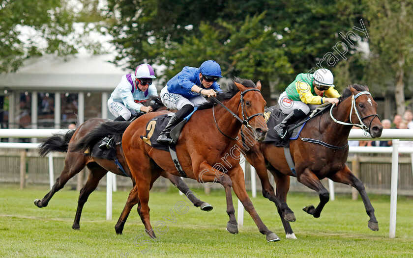 Noble-Style-0006 
 NOBLE STYLE (left, David Probert) beats MILL STREAM (right) and WALLOP (centre) in The Watch Live On Racing TV British EBF Novice Stakes
Newmarket 29 Jul 2022 - Pic Steven Cargill / Racingfotos.com