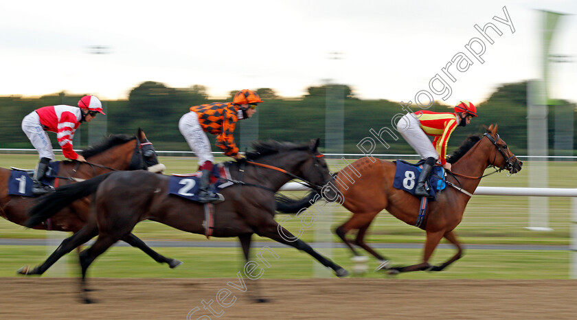 Singing-The-Blues-0001 
 SINGING THE BLUES (Daniel Muscutt) wins The Download The At The Races App Handicap
Wolverhampton 31 Jul 2020 - Pic Steven Cargill / Racingfotos.com