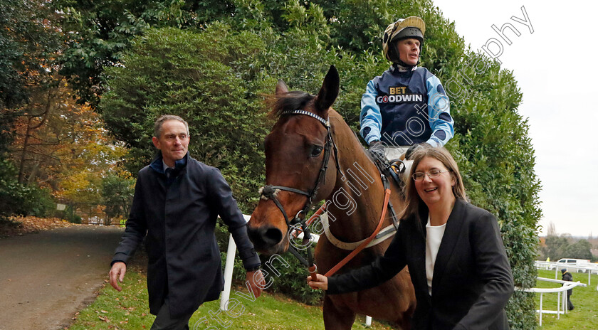 Edwardstone-0011 
 EDWARDSTONE (Tom Cannon) after The Betfair Tingle Creek Chase
Sandown 3 Dec 2022 - Pic Steven Cargill / Racingfotos.com