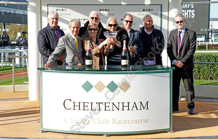 Magic-Dancer-0004 
 Presentation for The Cheltenham Pony Racing Authority Graduates Handicap Hurdle Cheltenham 18 Apr 2018 - Pic Steven Cargill / Racingfotos.com