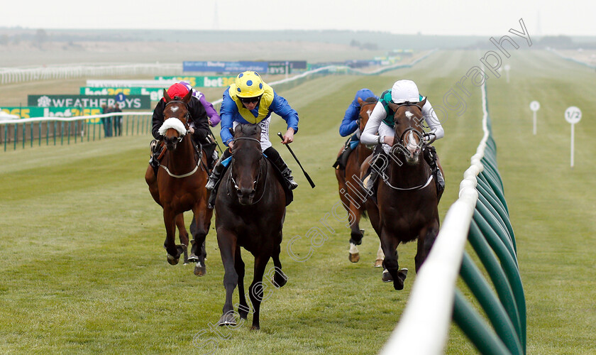 Solid-Stone-0001 
 SOLID STONE (left, Ryan Moore) beats WAR TIGER (right) in The bet365 Handicap
Newmarket 16 Apr 2019 - Pic Steven Cargill / Racingfotos.com