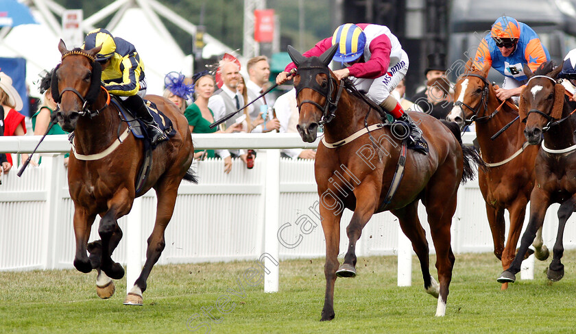 Lagostovegas-0001 
 LAGOSTOVEGAS (right, Andrea Atzeni) beats DUBAWI FIFTY (left) in The Ascot Stakes
Royal Ascot 19 Jun 2018 - Pic Steven Cargill / Racingfotos.com