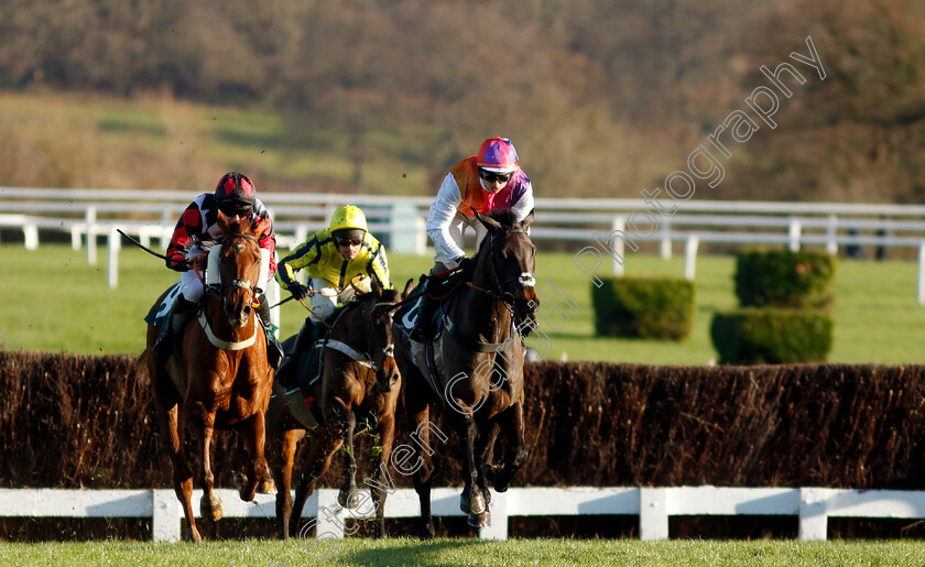 Haiti-Couleurs-0006 
 HAITI COULEURS (right, Sean Bowen) leads MOON D'ORANGE (left) in The Josh Wyke Birthday Novices Limited Handicap Chase
Cheltenham 14 Dec 2024 - Pic Steven Cargill / Racingfotos.com