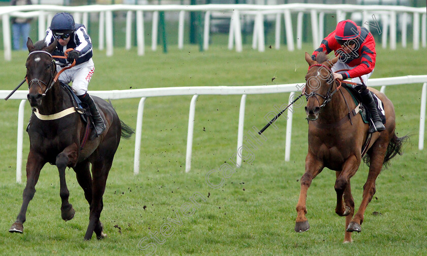 House-Island-0007 
 HOUSE ISLAND (right, Gavin Sheehan) beats NOBBY (left) in The Racing TV Standard Open National Hunt Flat Race
Newbury 22 Mar 2019 - Pic Steven Cargill / Racingfotos.com