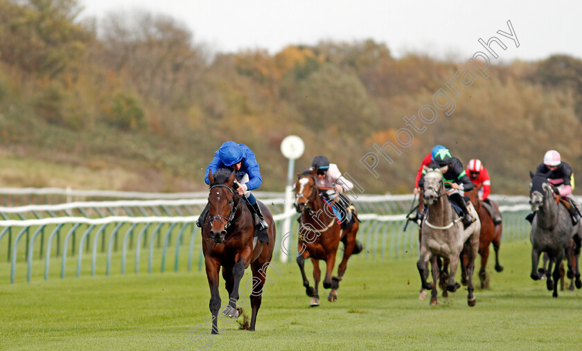 Adayar-0003 
 ADAYAR (William Buick) wins The EBF Stallions Golden Horn Maiden Stakes
Nottingham 28 Oct 2020 - Pic Steven Cargill / Racingfotos.com