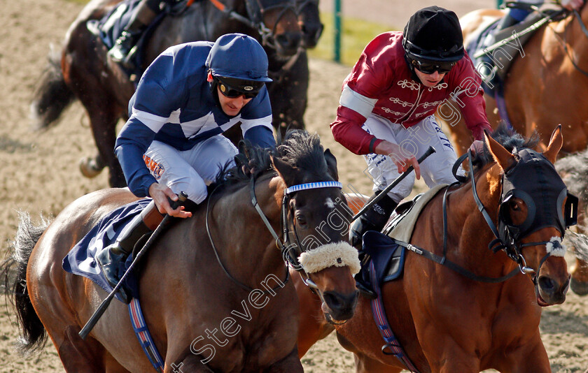 Enough-Already-0006 
 ENOUGH ALREADY (left, Dougie Costello) beats CONVERTIBLE (right) in The Read Katie Walsh On Betway Insider Handicap
Lingfield 27 Feb 2021 - Pic Steven Cargill / Racingfotos.com