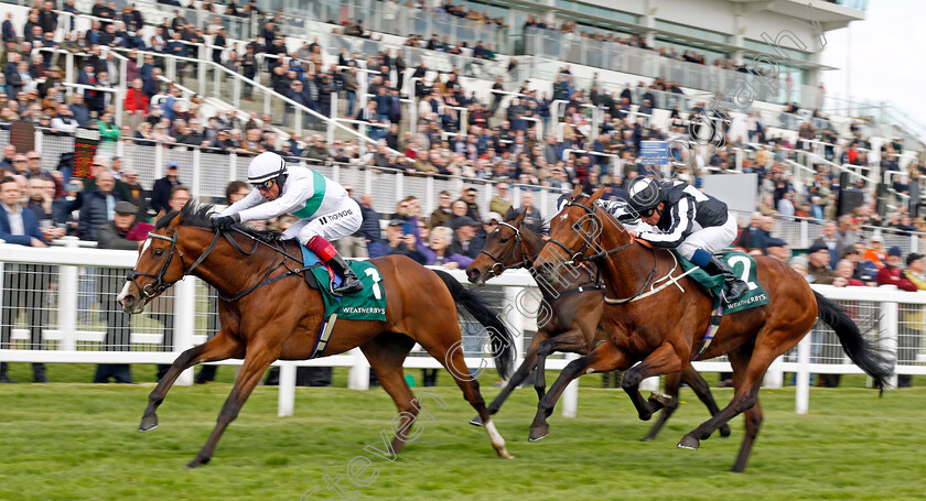 Epictetus-0002 
 EPICTETUS (Frankie Dettori) beats HADRIANUS (right) in The Weatherbys Digital Solutions Blue Riband Trial
Epsom 25 Apr 2023 - Pic Steven Cargill / Racingfotos.com