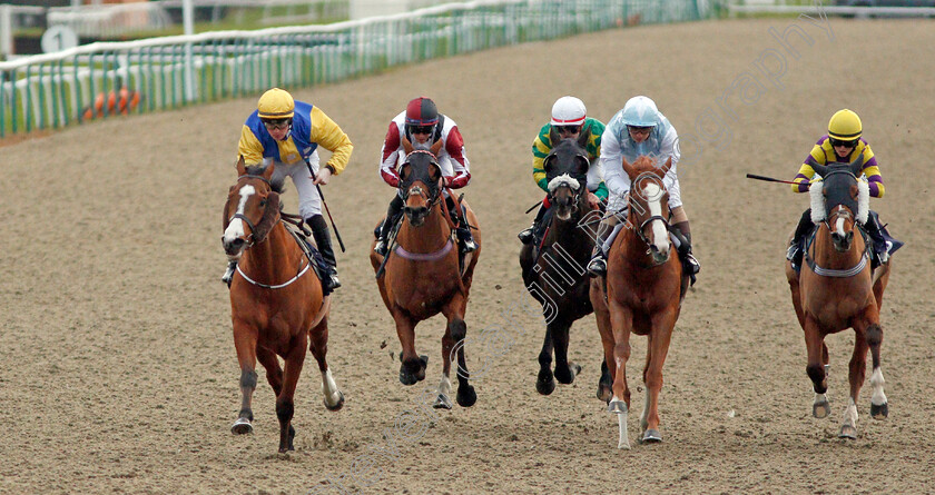 Renardeau-0002 
 RENARDEAU (left, Dylan Hogan) beats GUROOR (2nd right) and CONTINGENCY FEE (right) in The Betway Apprentice Handicap
Lingfield 18 Dec 2019 - Pic Steven Cargill / Racingfotos.com