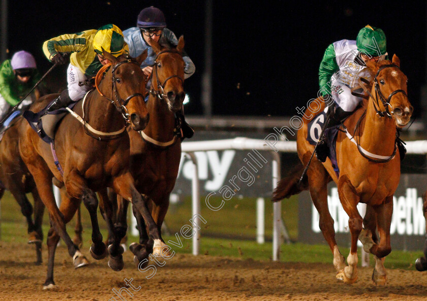 Princess-Layan-0003 
 PRINCESS LAYAN (right, Jack Garritty) beats BAILEYS WARRIOR (left) in The Ladbrokes Watch Racing Online For Free Fillies Novice Stakes
Wolverhampton 4 Jan 2021 - Pic Steven Cargill / Racingfotos.com